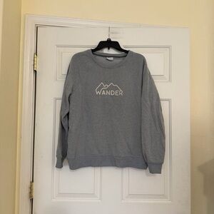 Columbia Women’s Gray Crewneck Wander Hiking Sweatshirt Size XL